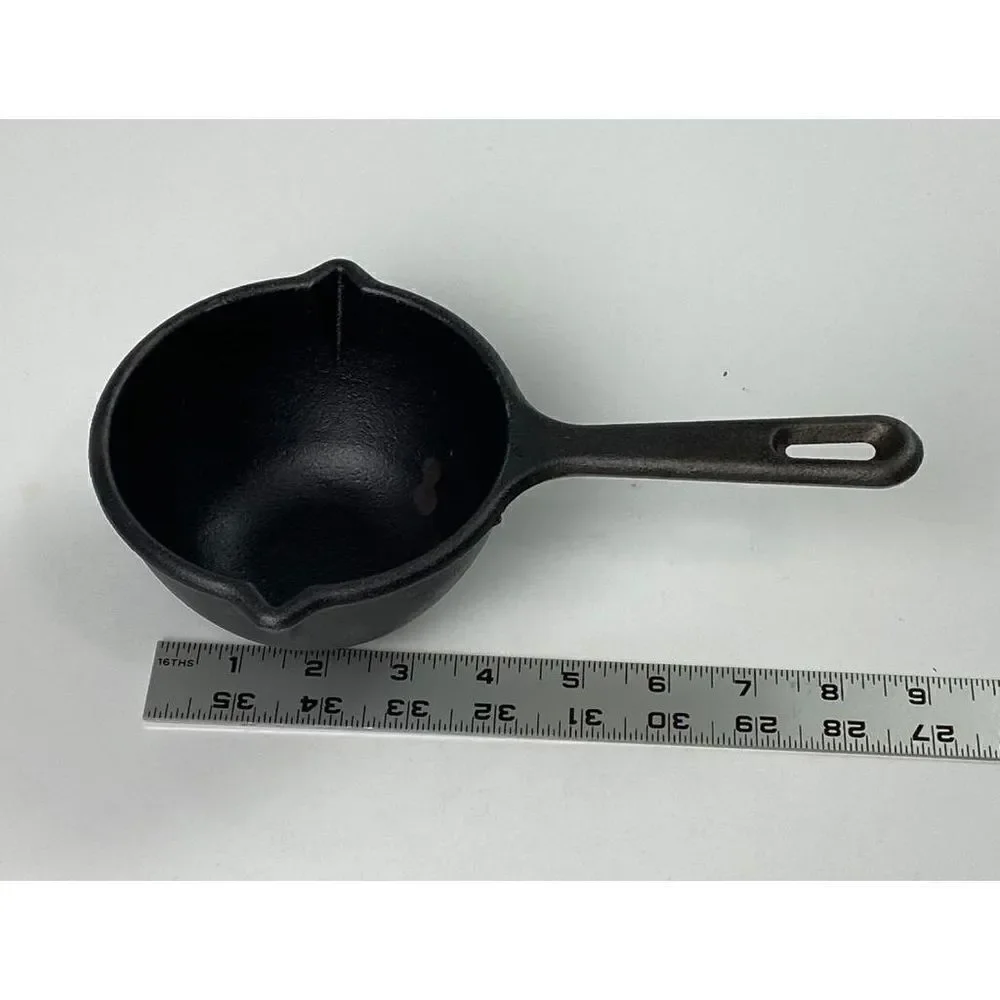VTG Lodge Cast Iron MPR Small Double Spout 2 Cup Ladle Melting Dipper Pot USA CQ